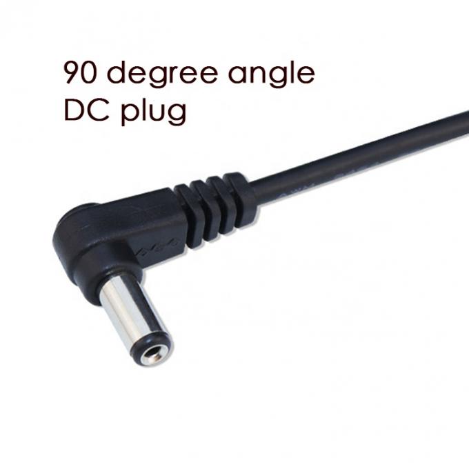 USB personalizado macho para ângulo direito 5,5 x 2,1 mm 2,5 3,5 1,35 conector macho cabo DC 4