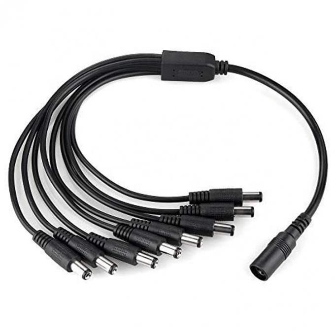 1 a 8 maneiras 1 Fêmea a 8 Homem 5.5x2.1 mm DC Power Supply Splitter Cable para CCTV Camera LED Strip 1