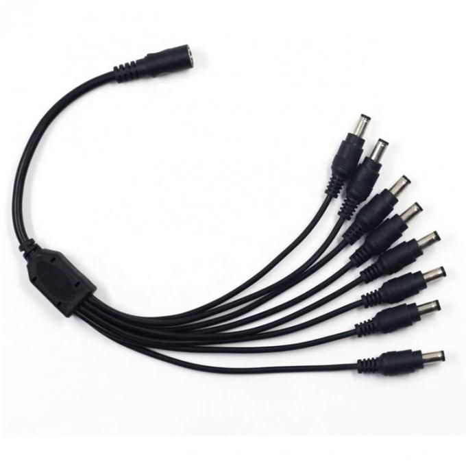 1 a 8 maneiras 1 Fêmea a 8 Homem 5.5x2.1 mm DC Power Supply Splitter Cable para CCTV Camera LED Strip 6
