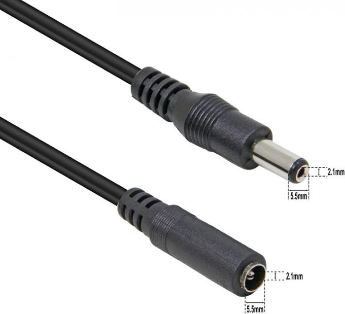 1M 2M 3M Homem para Mulher 5.5X2.1mm Jack DC Cable de Carregador de Extensão de Fornecimento de Energia para Câmera de CCTV 5
