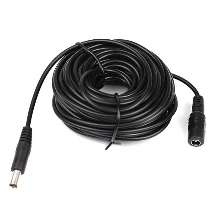 CUSTOM 5V 1A 2A Homem para Homem Fêmea 5521 5525 3.5mm DC cabo de extensão de energia 5