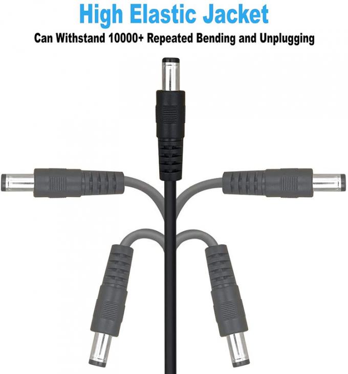 1M 2M 3M Homem para Mulher 5.5X2.1mm Jack DC Cable de Carregador de Extensão de Fornecimento de Energia para Câmera de CCTV 6