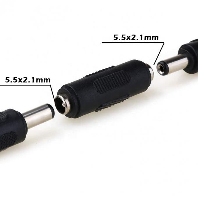 12V 24V 5.5mm X 2.1mm Fêmea para Fêmea DC Jack Socket Power Connector Adaptador para Led Strip Camera CCTV 0