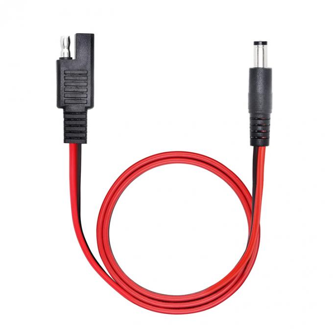 14AWG DC Plug 5.5x2.1mm macho para SAE 2 pin conectores cabo de extensão para painel solar automotivo RV 3