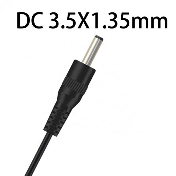 Jack de barril DC macho 3,5x1,35mm para cabo de fio de lata despojado 3