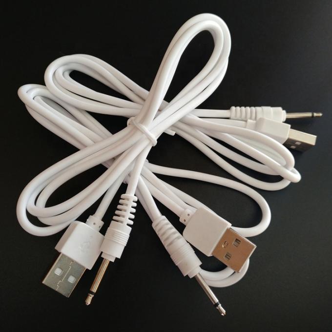 Multi Dimensões USB para 2.5mm DC Jack cabo de carregamento de energia para vibrador 4