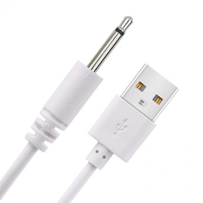 Multi Dimensões USB para 2.5mm DC Jack cabo de carregamento de energia para vibrador 3