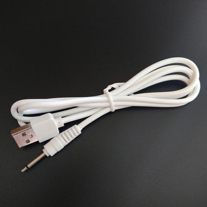 Multi Dimensões USB para 2.5mm DC Jack cabo de carregamento de energia para vibrador 6