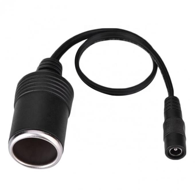 120W 12V 10A Soquete de cigarro de carro feminino para DC 5.5mm x 2.1mm cabo de adaptador de energia 0