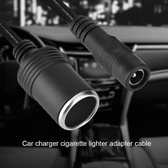 120W 12V 10A Soquete de cigarro de carro feminino para DC 5.5mm x 2.1mm cabo de adaptador de energia 4