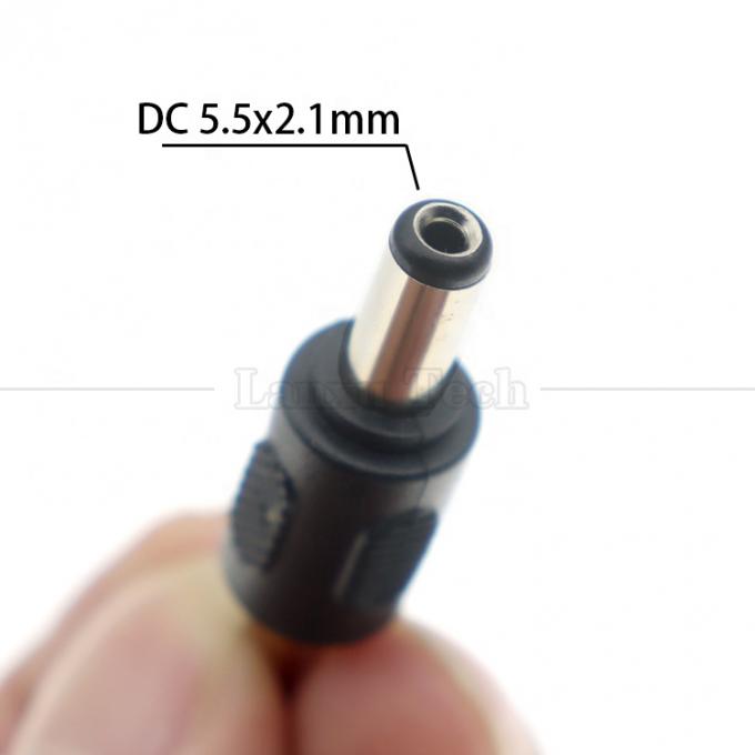 12V 24V Homem Fêmea 2.1mm X 5.5mm DC Barril Jack Power Connector Adaptador para Led Strip CCTV Camera 1