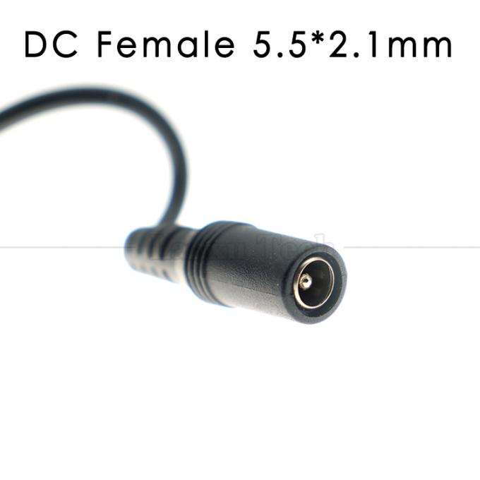 Conector de 5.5x2.1mm para abrir cabo de arame farpado para luz LED 5