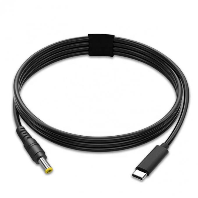 60W 20V 3A USB Tipo C PD Carregamento para DC Jack Adaptador de Energia Cable para laptop 4