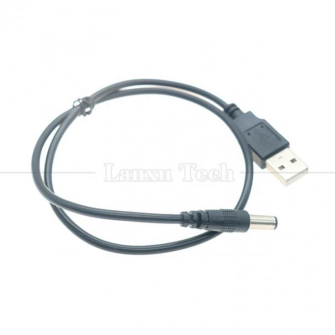 1m 3m 5m 10m 20AWG 24AWG 28AWG USB para 2.1 5.5mm DC Jack de barril conector cabo de carregamento de energia para lâmpadas led 6