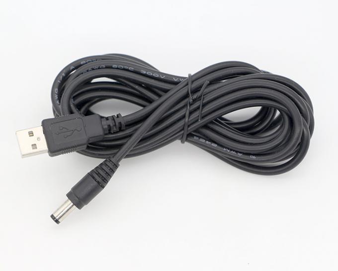 1m 3m 5m 10m 1A 2A 5A USB A macho para DC 5.5x2.1mm 3.5 1.35 4.0 1.7 Barrel Jack Power Charger Cable para câmera de CCTV LED 8