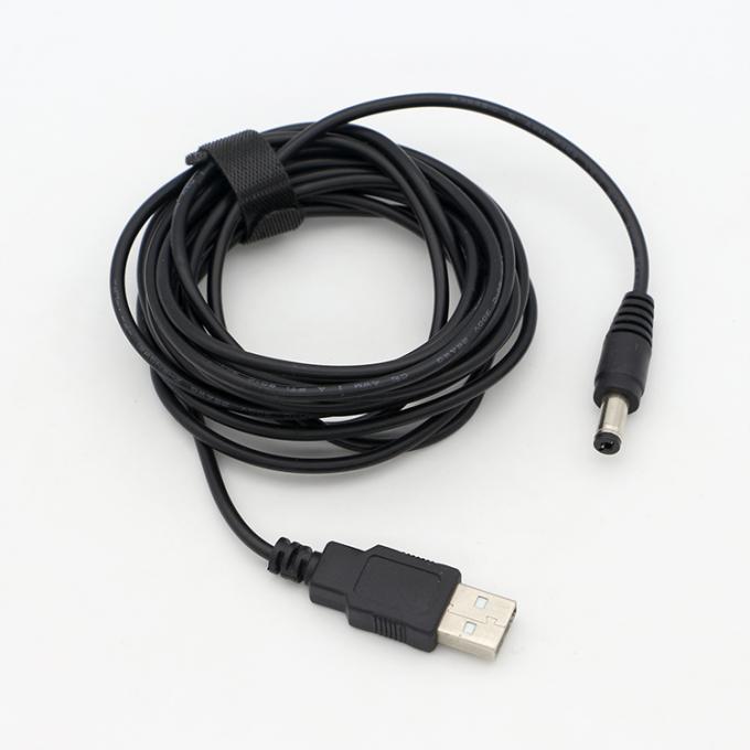 1m 3m 5m 10m 1A 2A 5A USB A macho para DC 5.5x2.1mm 3.5 1.35 4.0 1.7 Barrel Jack Power Charger Cable para câmera de CCTV LED 9
