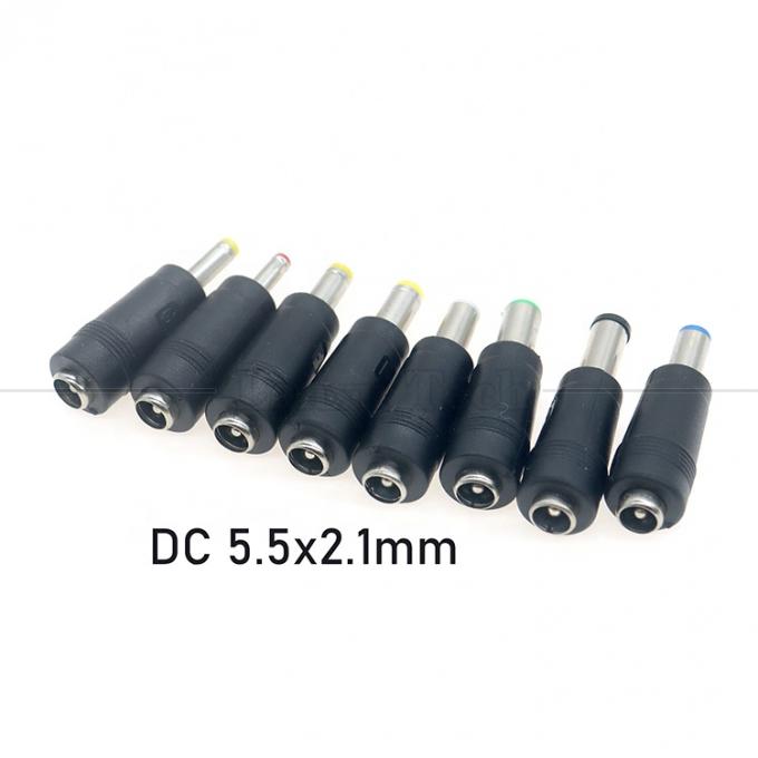 DC Fêmea 5.5x2.1mm para macho DC 5.5x2.1 3.5x1.35 4.0x1.7 5.5x1.7 5.5x2.5 6.3x3.0 6.0x4.0 Adaptador de conversão de conector 4