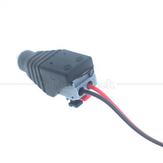 5V 12V Botão de Prensa Sem Soldadura DC 5.5 * 2.1mm Jack de Barril Masculino Feminino para 2p fios Conector de cabo de cabo para câmera de tira LED 2