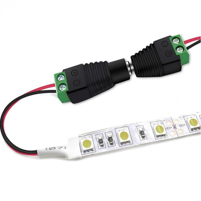 12v sem solda 24v 5.5x2.5mm 5.5x2.1mm Conector de ligação de energia DC feminina Jack Adaptador para câmeras de vigilância de vídeo 5