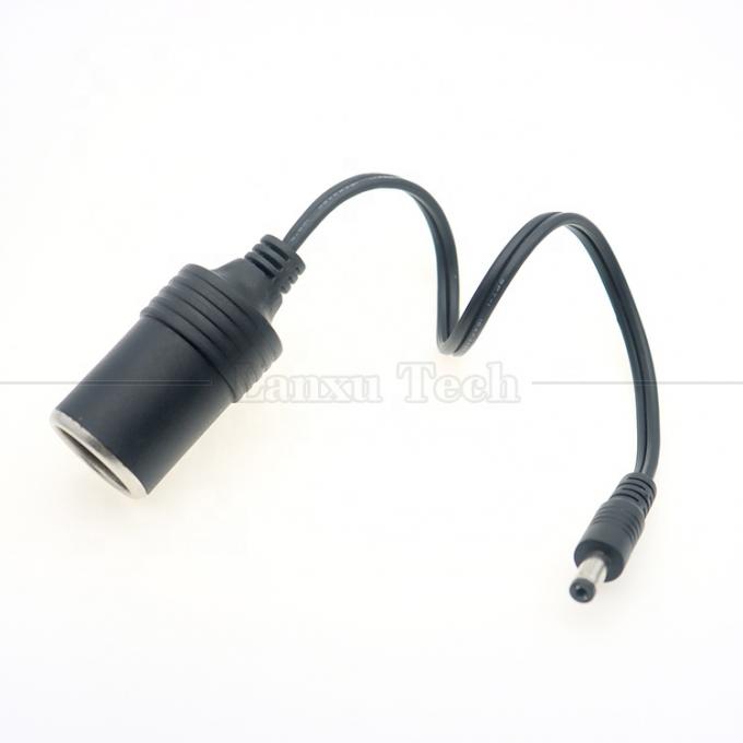 120W 12V 10A Cigarro de Carro Incandescente Fêmea Socket para DC Macho 5.5mm x 2.1mm cabo de carregador de energia 0