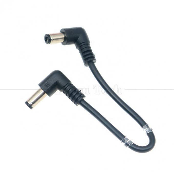12V 24V macho a macho DC conector jack de tomada angular 5.5 * 2.1mm cabo de extensão de alimentação 1