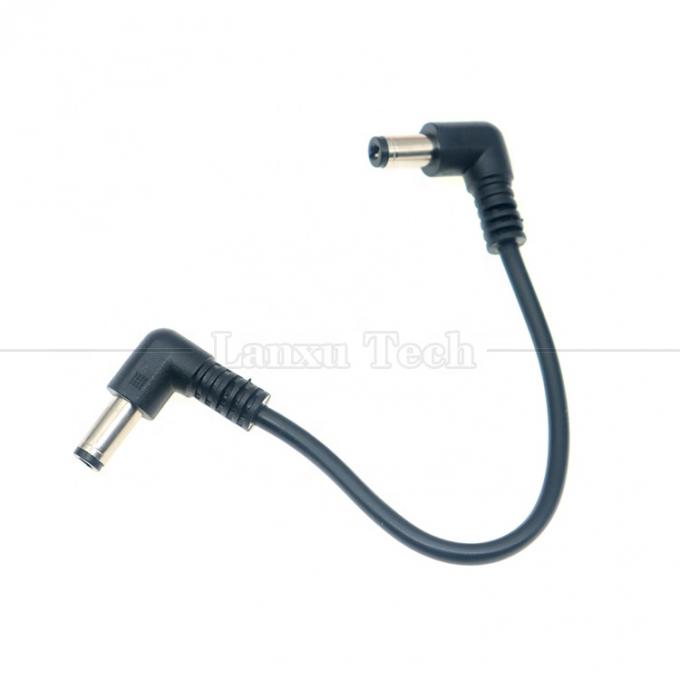 12V 24V macho a macho DC conector jack de tomada angular 5.5 * 2.1mm cabo de extensão de alimentação 4