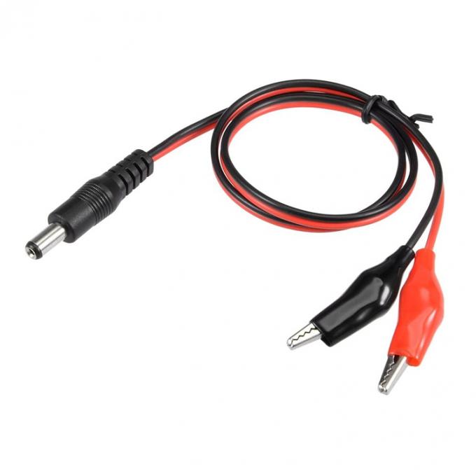 30cm DC Barril Jack 5.5x2.1mm macho Fêmea para Dual Alligator Clips Fornecimento de energia Cable DC para câmera de CCTV 1