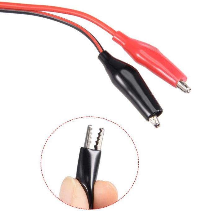 30cm DC Barril Jack 5.5x2.1mm macho Fêmea para Dual Alligator Clips Fornecimento de energia Cable DC para câmera de CCTV 2