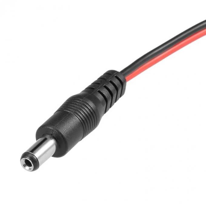 30cm DC Barril Jack 5.5x2.1mm macho Fêmea para Dual Alligator Clips Fornecimento de energia Cable DC para câmera de CCTV 3