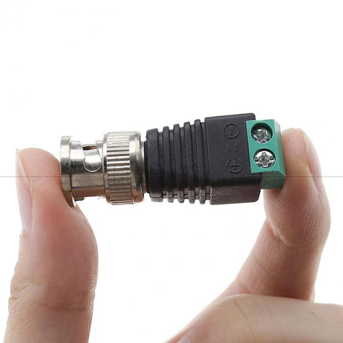 2 pin solderless parafuso terminal BNC macho conector feminino adaptador de energia para câmera de vigilância 5