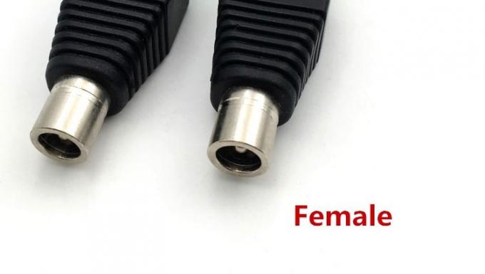 Inserção sem solda Homem Fêmea 2.1 X 5.5mm Jack DC Conector Plug Terminal de energia Adaptador para LED Strip Câmera de vigilância de vídeo 4