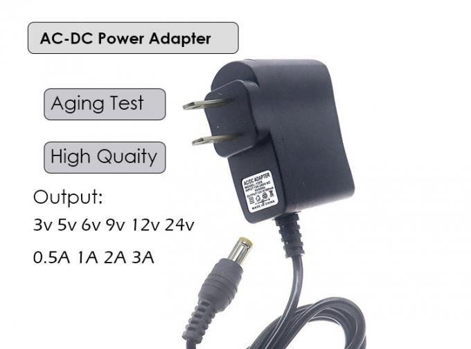 EUA UE Reino Unido AU Plug AC para 5V 9V 12V DC 5.5x2.1mm 2.5 Jack Adaptador de alimentação 0