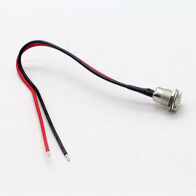 Montagem feminina com rosca DC099 Jack de barril Socket 10A 5.5x2.1mm DC Adaptador de alimentação cabo de fim de fio enlatado 4