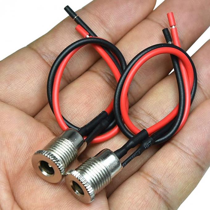 Montagem feminina com rosca DC099 Jack de barril Socket 10A 5.5x2.1mm DC Adaptador de alimentação cabo de fim de fio enlatado 6