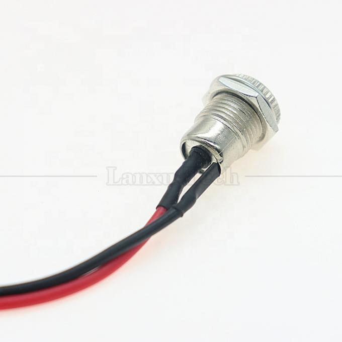 10cm 18AWG 5A Panel Mount DC 099 Socket Feminino 5.5x2.1mm 2.5mm Conector com rosca de metal para abrir fios de lata cabo final 3