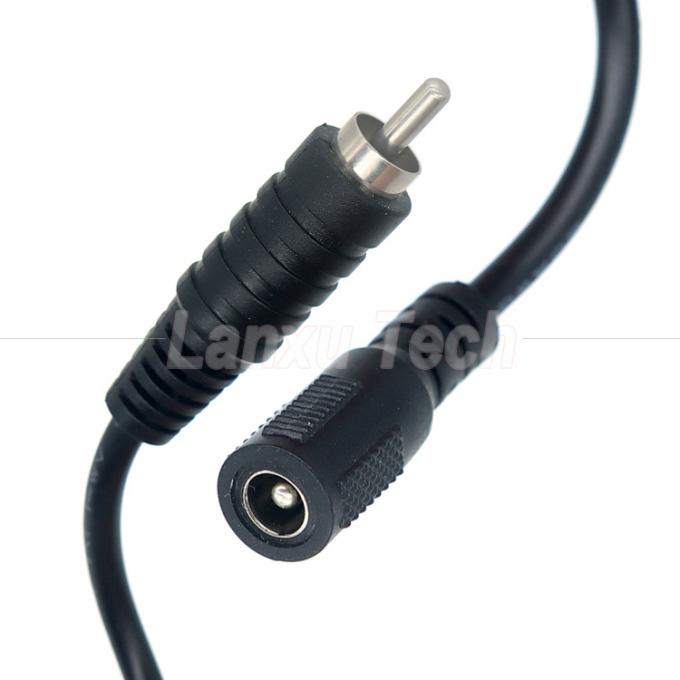 RCA Homem para DC 5.5x2.1 5.5x2.5 3.5x1.35mm Fêmea Plug Barrel Jack Pedal 12V DC Power Cable 0