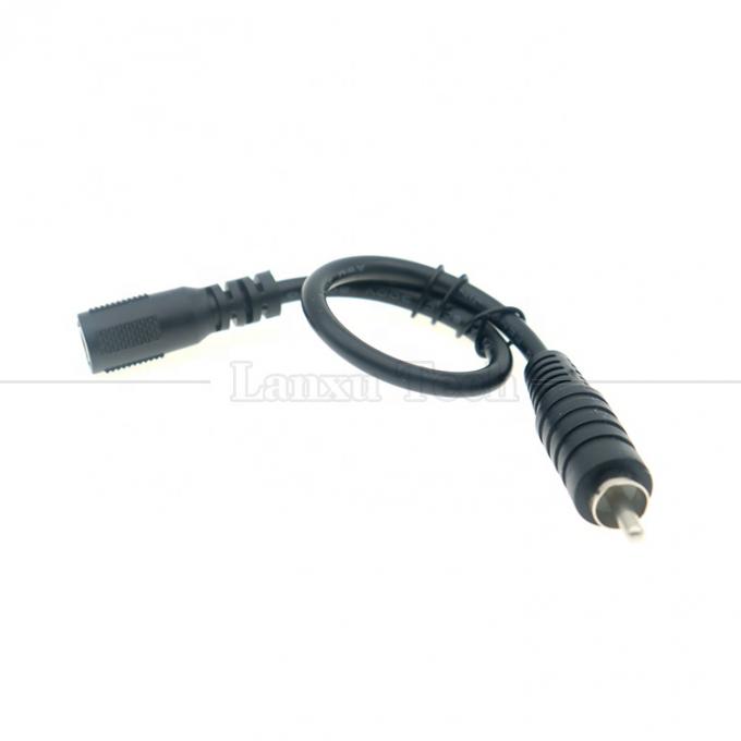 RCA Homem para DC 5.5x2.5mm 5.5x2.1mm Fêmea Plug Barrel Jack 12V DC Pedal Power Cable 4