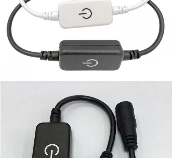 12v 24v Controlador de toque Homem para Mulher DC 5.5x2.1mm desligado Interruptor de dimmers para luzes de banda LED 3