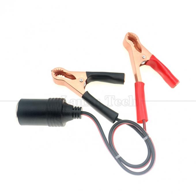 12V Bateria Alligator Clips Grampos para Cigarro Cigarro Lighter Fêmea Adaptador de Soquete Cabo de alimentação 5