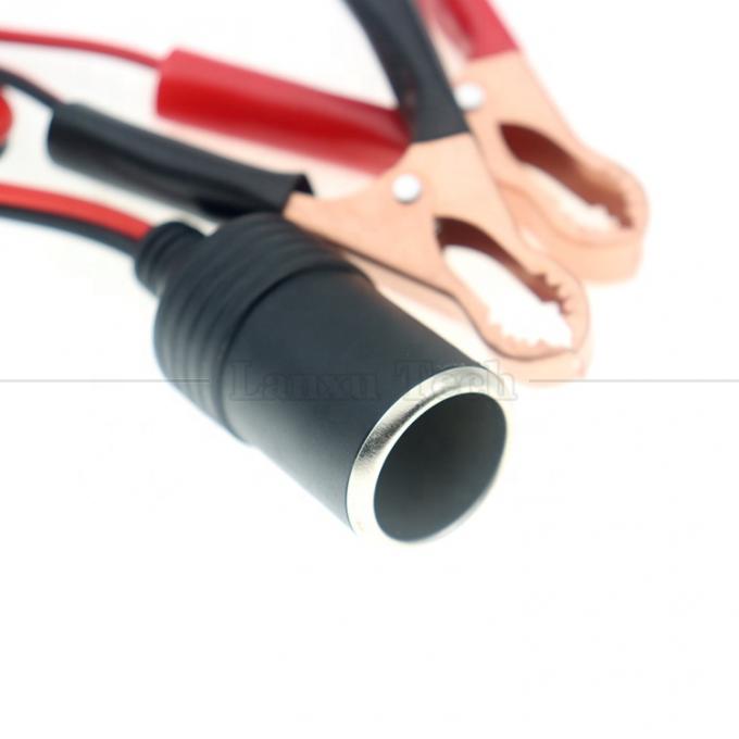 12V Bateria Alligator Clips Grampos para Cigarro Cigarro Lighter Fêmea Adaptador de Soquete Cabo de alimentação 2