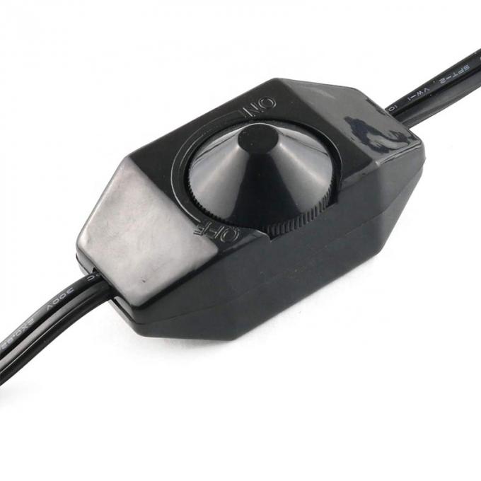 1.8m Botão rotativo LED ajustável com regulador de interruptor de atenuação Cabo de alimentação para lâmpada LED 3