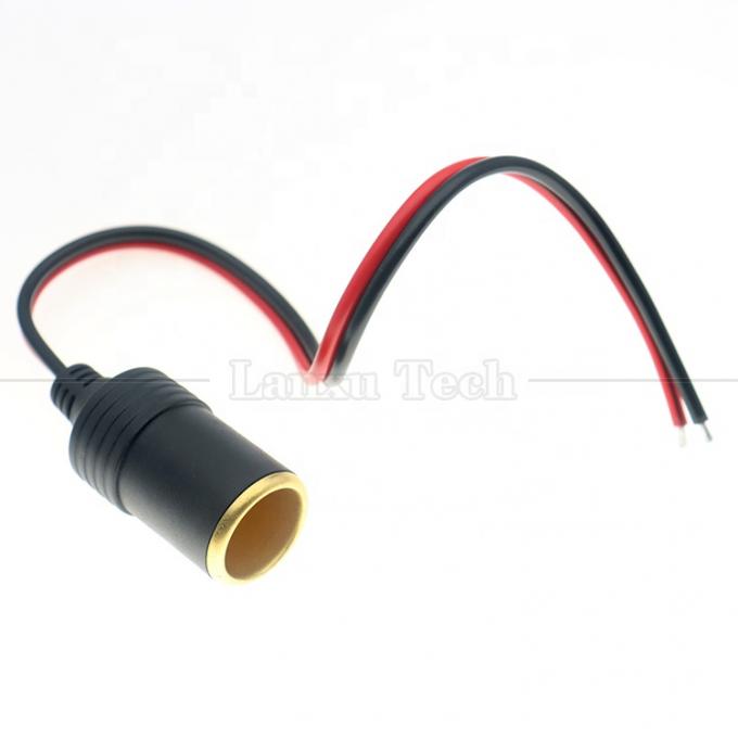 12V 24V 20A Cooper puro DC Cigarro de carro Ligador Fêmea Socket Plug Adaptador de energia cabo de extensão 1