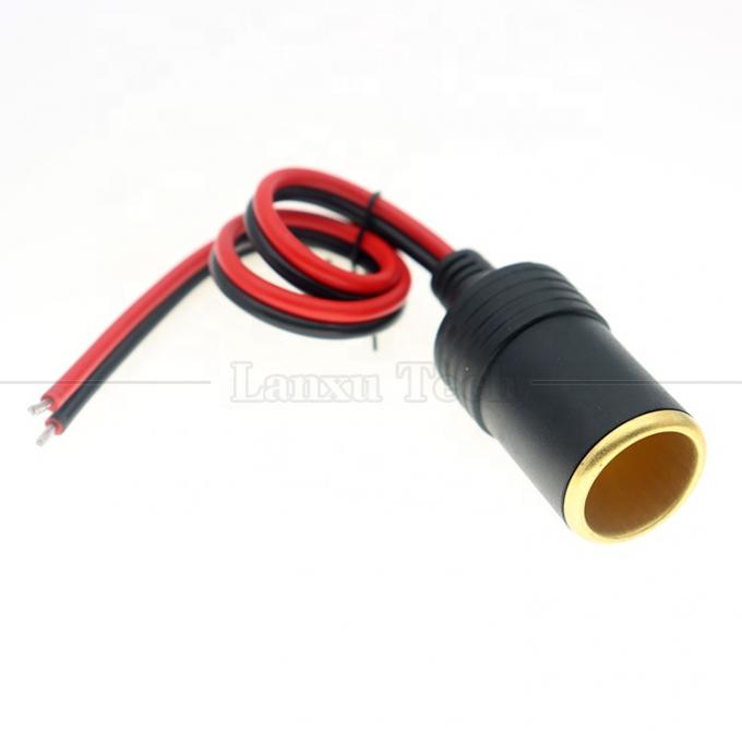 12V 24V 20A Cooper puro DC Cigarro de carro Ligador Fêmea Socket Plug Adaptador de energia cabo de extensão 4