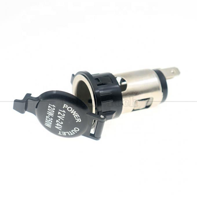 12v 24v Gap Waterproof Cigarette Car Lighter Female Socket Power Charger Adaptador para Motocicleta 0
