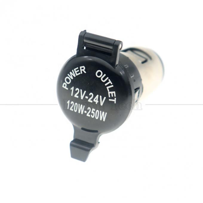 12v 24v Gap Waterproof Cigarette Car Lighter Female Socket Power Charger Adaptador para Motocicleta 1