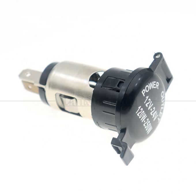 12v 24v Gap Waterproof Cigarette Car Lighter Female Socket Power Charger Adaptador para Motocicleta 4