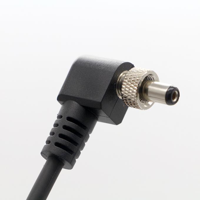 OEM parafusos de bloqueio 90 graus ângulo direito 5V 12V homem para mulher 5.5x2.1mm 5.5X2.5mm DC cabo de alimentação 1