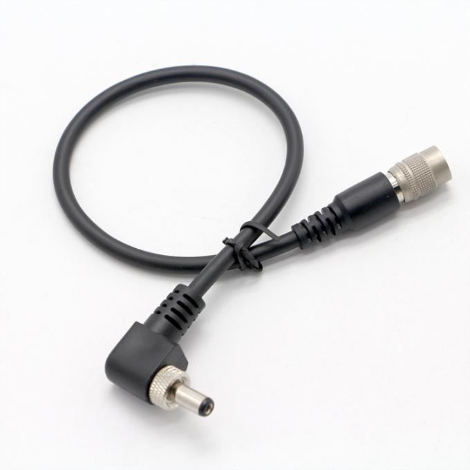 OEM parafusos de bloqueio 90 graus ângulo direito 5V 12V homem para mulher 5.5x2.1mm 5.5X2.5mm DC cabo de alimentação 5