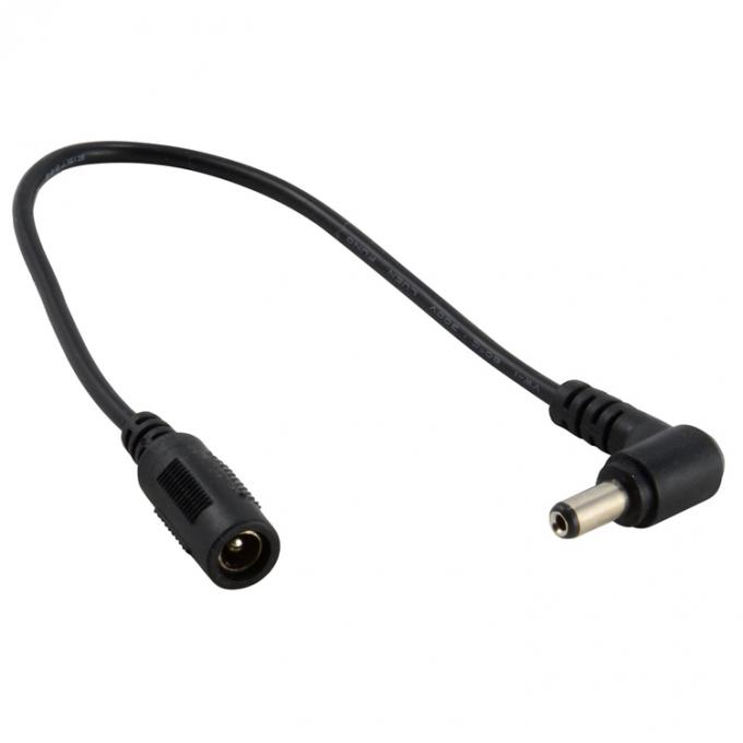 Ângulo de 90 graus Conector masculino para feminino 5.5x2.1mm Jack de barril cabo de extensão de energia DC 6