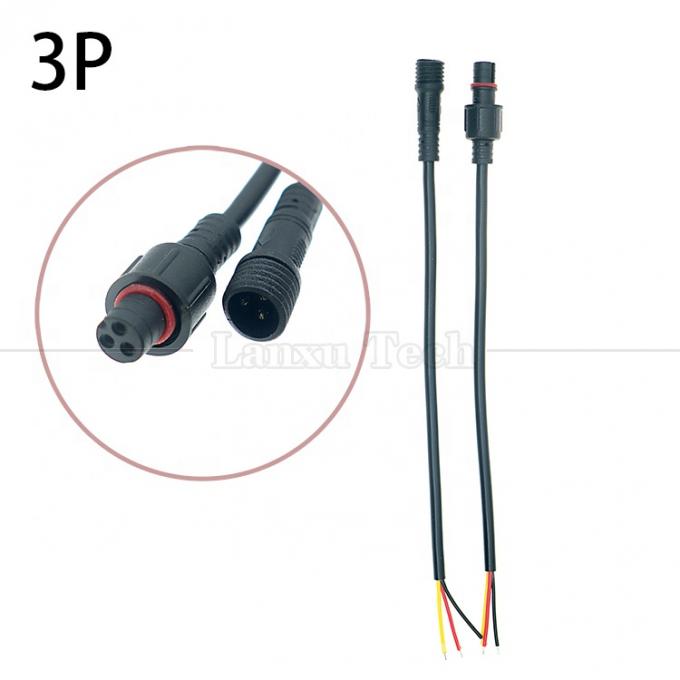 Customização Impermeável 2pin 3pin 4pin M12 Conector Cable para LED 4